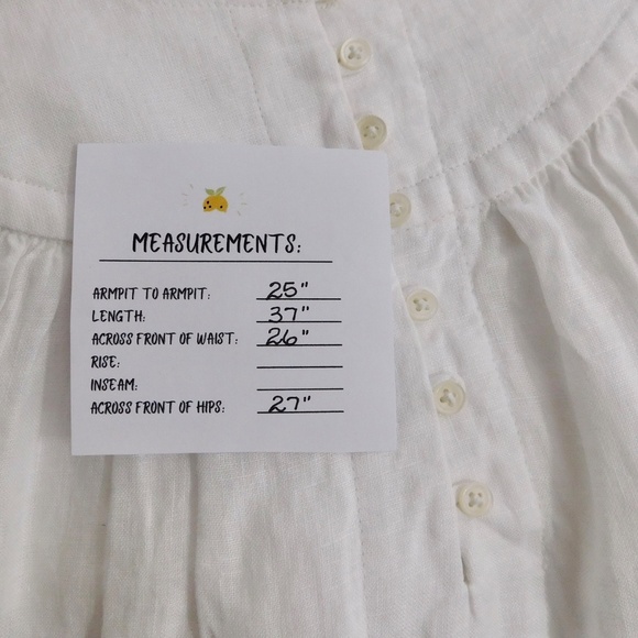 NWT!! J. CREW Gathered Popover Linen Dress Solid White Vacation Large Tall LT - Picture 15 of 15